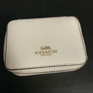 Coach pill box leather